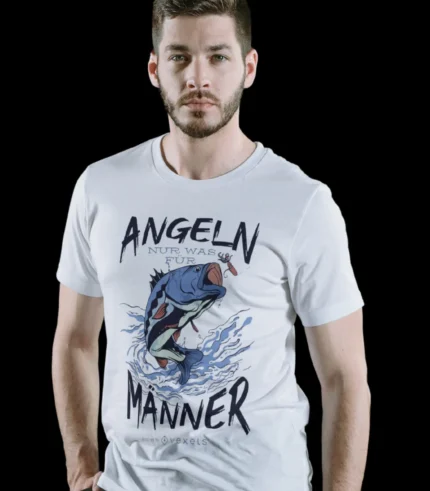 Angeln Manner Printed Tshirt