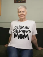 German Shepherd Mom printed Tshirt