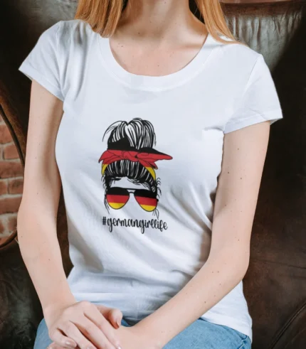 German Girl Life Printed T-shirt