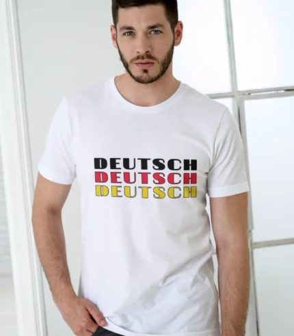 Deutsch German Printed Mens Tshirt