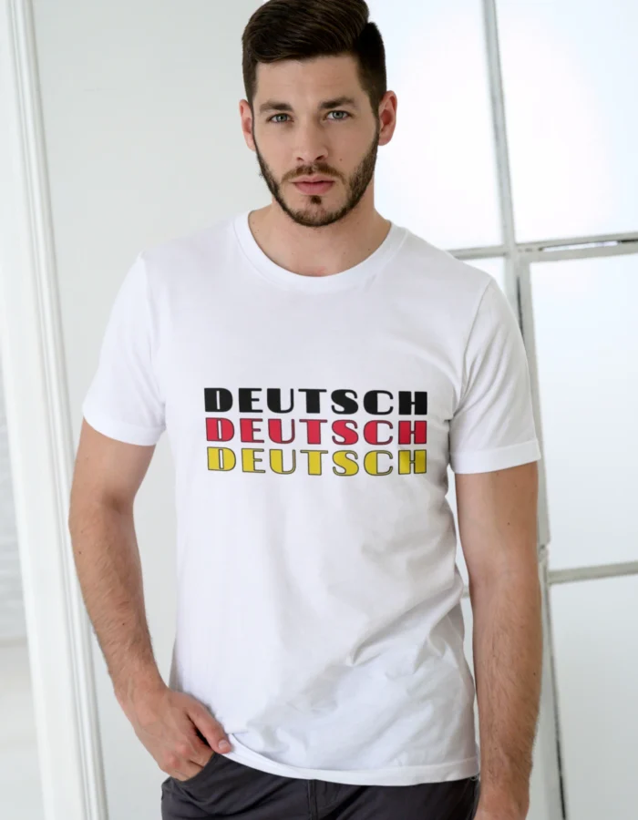 Deutsch German Printed Mens Tshirt