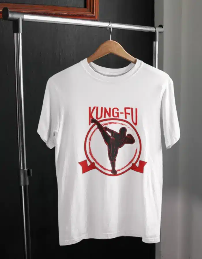 KUNG FU FIGHTER PRINTED TSHIRT