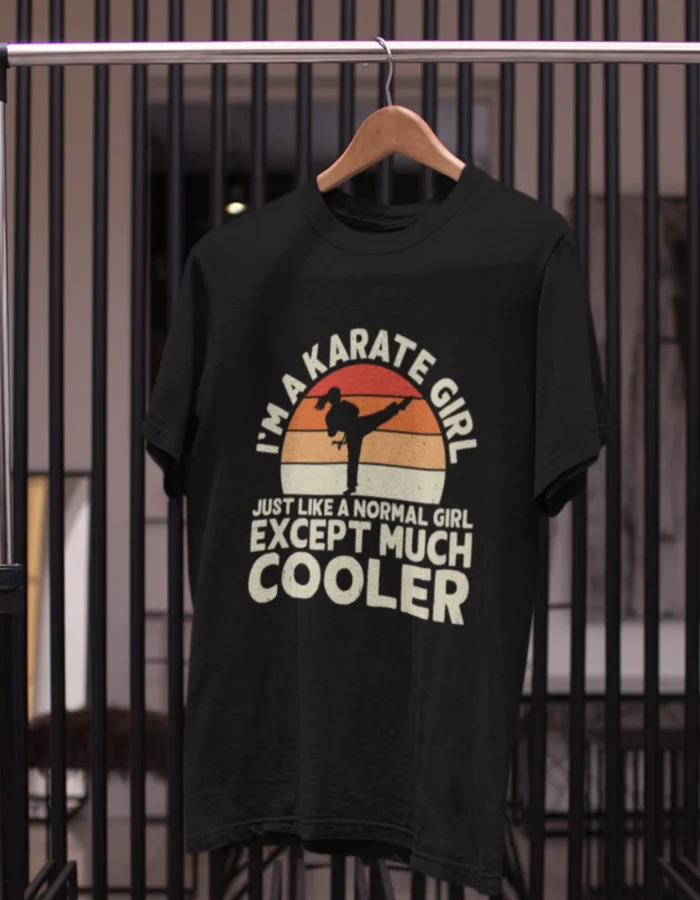 KARATE GIRL PRINTED MMA T-SHIRT